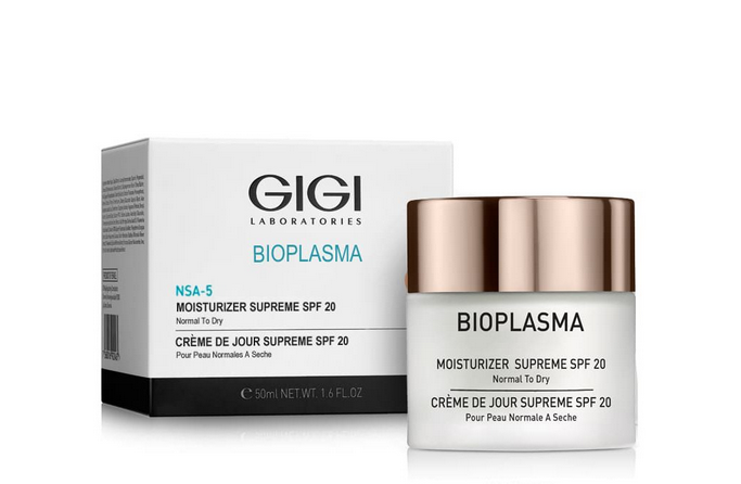 24034 Крем увлажняющий GIGI Bioplasma NSA-5 Moisturizer Supreme SPF 20, 50 мл